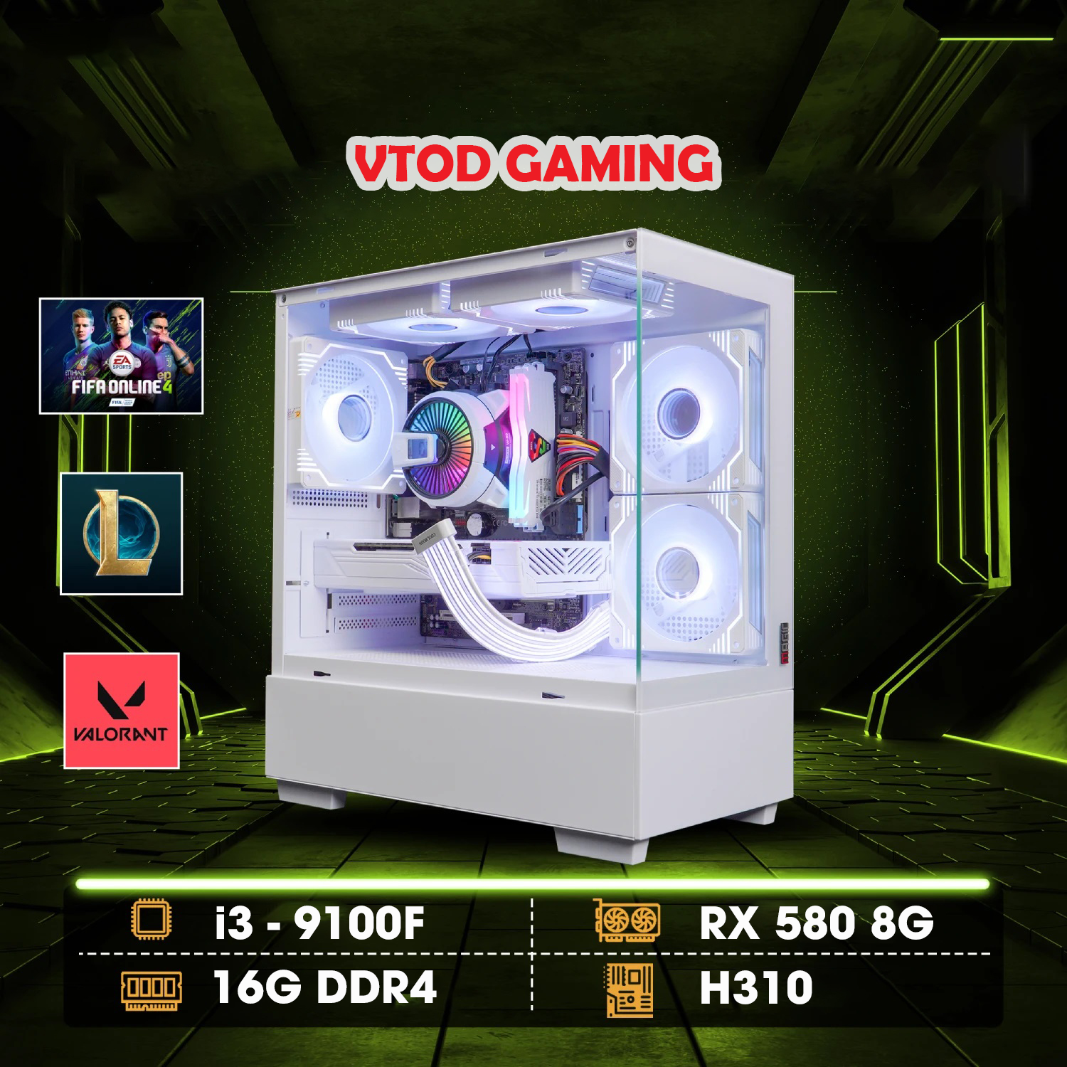 VTOD GAMING i3 9100F | 16G | NVIDIA RX 5808G
