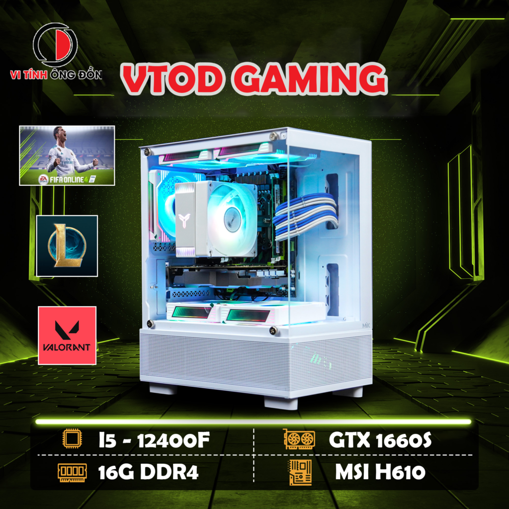 VTOD GAMING i5 12400F | 16G | NVIDIA GTX 1660 SUPER 6GB