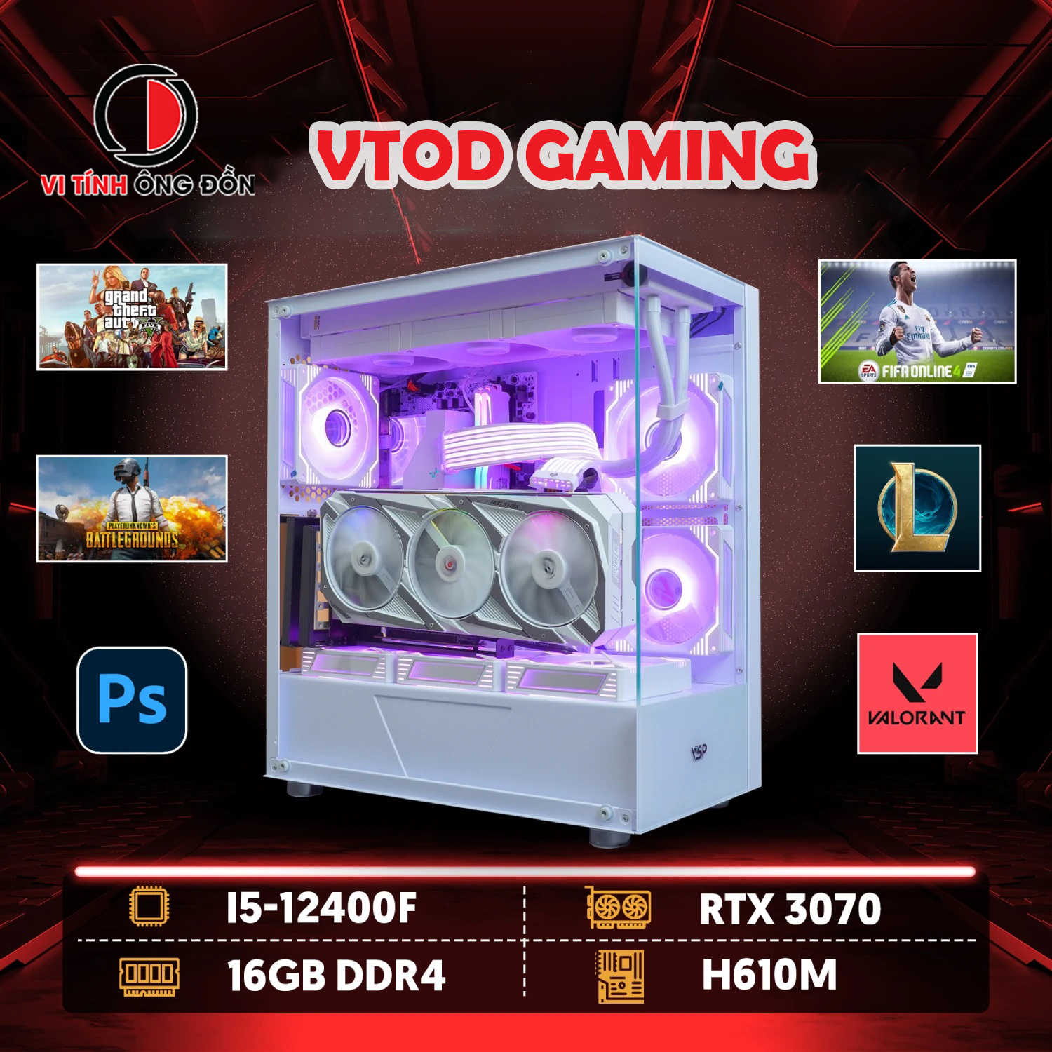 VTOD GAMING i5 10400F| 16G | VGA RTX 3070