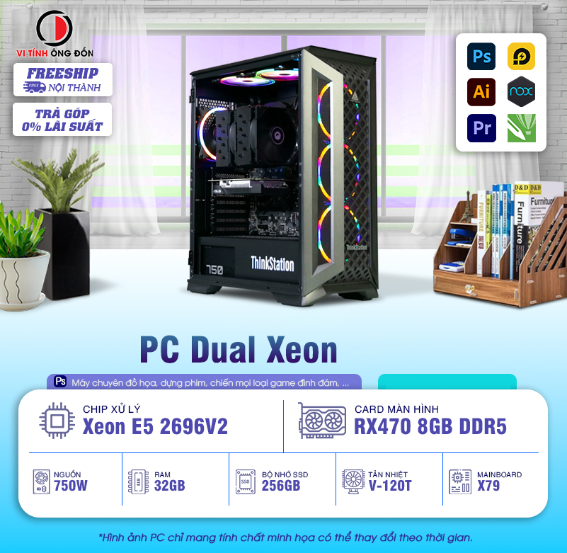 XEON - DUAL Nox X99 2 CPU 2696v2